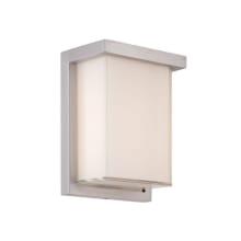 Ledge 8" Tall LED Outdoor Wall Sconce with a Mitered Glass Shade