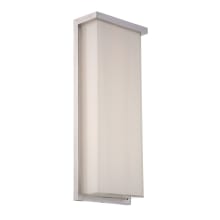 Ledge 20" Tall LED Outdoor Wall Sconce with a Mitered Glass Shade