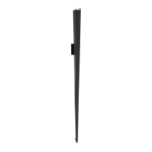 Staff Single Light 70" High Integrated LED Outdoor Wall Sconce - ADA Compliant
