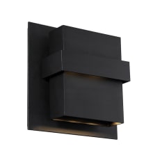 Pandora 2 Light 11" Tall Integrated LED Outdoor Wall Sconce