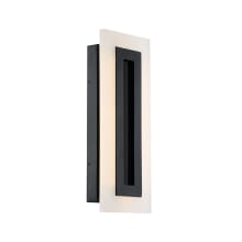 Shadow Single Light 17" Tall Integrated LED Outdoor Wall Sconce
