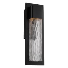 Mist 20" Tall LED Outdoor Wall Sconce with Colonial Era Glass Shade