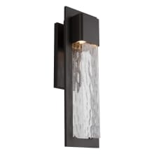 Mist 20" Tall LED Outdoor Wall Sconce with Colonial Era Glass Shade
