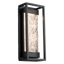 Elyse 12" Tall LED Outdoor Wall Sconce with Unique Art Glass Shade