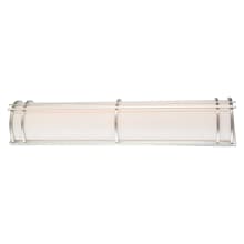 Skyscraper 37" Tall LED Outdoor Wall Sconce with UV Rated White Acrylic Shade