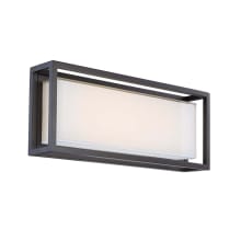 Framed 20" Tall LED Outdoor Wall Sconce / Flush Mount Ceiling Fixture