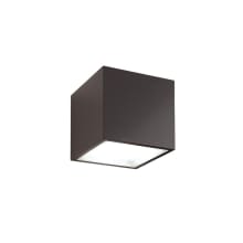Bloc 2 Light 6" Tall LED Outdoor Wall Sconce