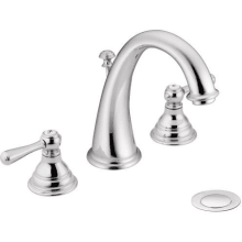 Kingsley Double Handle Widespread Bathroom Faucet with Pop-Up Drain Assembly