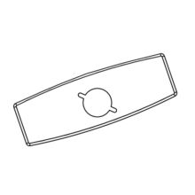 4" Commercial Escutcheon Plate for 8302, 8303, and 8304 Faucets from the M-POWER Collection