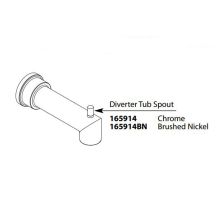 7 1/8" Wall Mounted Tub Spout from the Arris Collection (With Diverter)