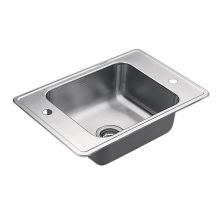 Commercial Sinks 24" Single Basin Drop-In 20-Gauge Stainless Steel Utility Sink