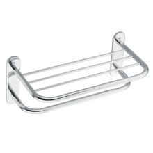 18" Towel Bar with Shelf from the Donner Hotel Motel Collection