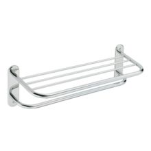 24" Towel Bar with Shelf from the Donner Hotel Motel Collection