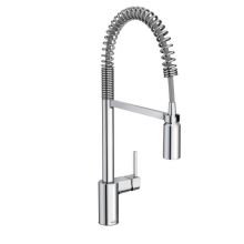 Align 1.5 GPM Single Hole Pre-Rinse Pull Down Kitchen Faucet with Power Boost