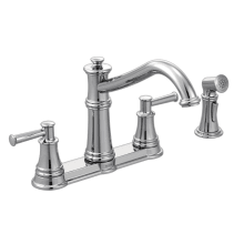 Belfield 1.5 GPM High-Arc Double Handle Kitchen Faucet with Side Spray