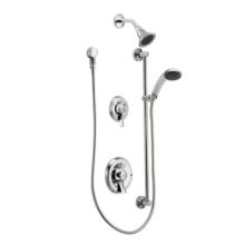 Shower System with 2.5 GPM Single Function Shower Head and Posi-Temp Pressure Balancing Rough-In Valve from the Commercial Collection