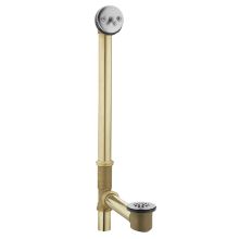 Tub Drain with Brass Tubing and Trip Lever Drain Assembly