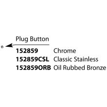 Replacement Plug Button for Kitchen and Bar Faucets