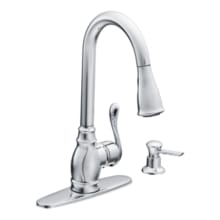 Anabelle Single Handle Kitchen Faucet with Pulldown Spray and Soap Dispenser