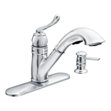 Single Handle Kitchen Faucet with Pullout Spray and Soap Dispenser from the Dorsey Collection (Low Lead Compliant)
