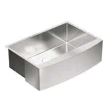 30" Single Basin Farmhouse Stainless Steel Kitchen Sink with SoundSHIELD from the 1800 Series Collection