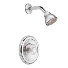 Single Handle Moentrol Pressure Balanced Shower Trim with Shower Head and Volume Control from the Legend Collection (Valve Included)