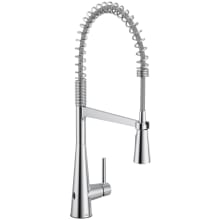 Sleek 1.5 GPM Single Hole Pre-Rinse Pull Down Kitchen Faucet with PowerClean, Reflex, Duralock, and MotionSense Wave Technologies