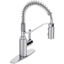 Genta LX 1.5 GPM Single Hole Pre-Rinse Pull Down Kitchen Faucet with Duralock, Duralast, and PowerBoost Technologies - Includes Escutcheon