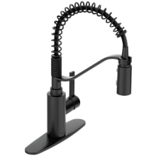 Genta LX 1.5 GPM Single Hole Pre-Rinse Pull Down Kitchen Faucet with Duralock, Duralast, and PowerBoost Technologies - Includes Escutcheon