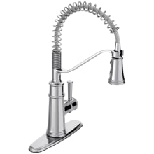 Belfield 1.5 GPM Single Hole Pre-Rinse Pull Down Kitchen Faucet with Duralock, Duralast, and PowerBoost Technologies - Includes Escutcheon