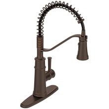 Belfield 1.5 GPM Single Hole Pre-Rinse Pull Down Kitchen Faucet with Duralock, Duralast, and PowerBoost Technologies - Includes Escutcheon