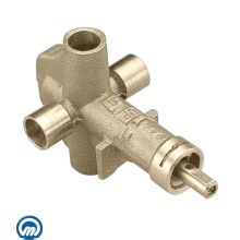 1/2 Inch Sweat (Copper-to-Copper) Pressure Balancing Rough-In Valve with Integrated Volume Control from the M-PACT Collection (No Stops)