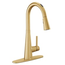 Sleek 1.5 GPM Single Hole Pull Down Kitchen Faucet with Voice Activation