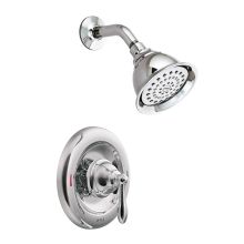 Single Handle Posi-Temp Pressure Balanced Shower Trim with Shower Head from the Caldwell Collection (Valve Included)