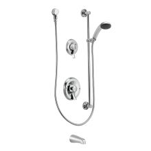 Posi-Temp Pressure Balanced Tub and Shower Trim with 2.5 GPM Hand Shower, Slide Bar and Tub Spout from the M-DURA Collection (Valve Included)