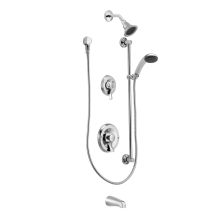 Posi-Temp Pressure Balanced Tub and Shower Trim with Shower Head, Hand Shower, Slide Bar and Tub Spout from the M-DURA Collection (Valve Included)