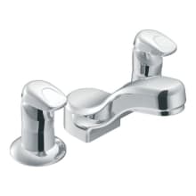 Widespread Centerset Metering Bathroom Faucet from the M-PRESS Collection (Valve Included)