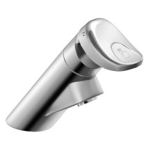 Single Handle Single Hole Metering Bathroom Faucet from the M-PRESS Collection (Valve Included)