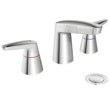 M-Dura Widespread Bathroom Faucet with Metal Pop-Up Drain Assembly