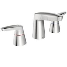 M-Dura Widespread Bathroom Faucet with Metal Pop-Up Drain Assembly