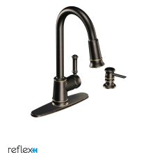 Pullout Spray High-Arc Kitchen Faucet with Reflex Technology - Includes Soap Dispenser from the Lindley Collection
