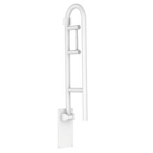 Home Care Collection 30" x 1-1/4" Fold Up Peened Grab Bar with Integrated Tissue Holder