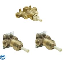 3/4 Inch IPS Set of 1 ExactTemp Thermostatic Rough-In Valve and 2 Volume Control Valves