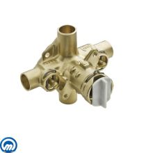 1/2 Inch Sweat (Copper-to-Copper) Posi-Temp Pressure Balancing Rough-In Valve and Pre-Installed Flush Plug (With Stops)