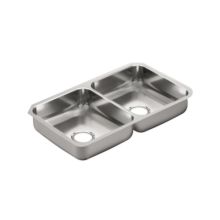 31-1/4" Double Basin Undermount 20-Gauge Stainless Steel Kitchen Sink with SoundSHIELD Technology from the 2000 Series