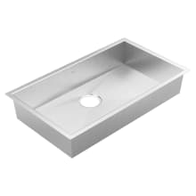 1800 Series 31" Undermount Single Basin Stainless Steel Kitchen Sink
