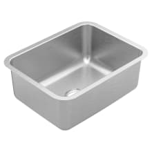1800 Series 23-1/8" Undermount Single Basin Stainless Steel Kitchen Sink