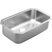 1800 Series 30-1/2" Undermount Single Basin Stainless Steel Kitchen Sink with SoundSHIELD™ Sound Absorbing Technology