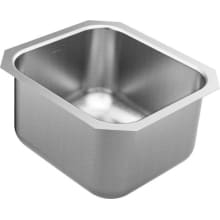 1800 Series 16-1/2" Undermount Single Basin Stainless Steel Kitchen Sink with SoundSHIELD™ Sound Absorbing Technology