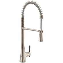 Sinema 1.5 GPM Single Hole Pre-Rinse Pull Down Kitchen Faucet with PowerClean, Reflex, Duralock, and MotionSense Wave Technologies